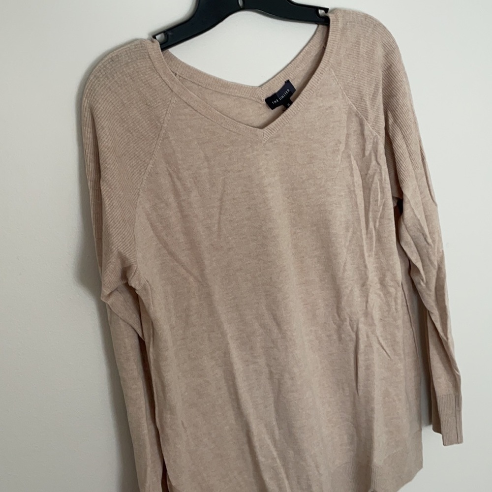 The Limited Tan VNeck sweater